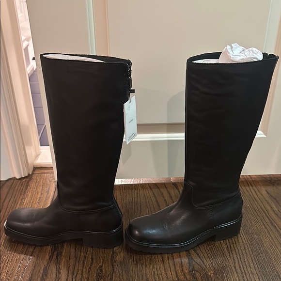 Black Knee-High Boots - Picture 2 of 4